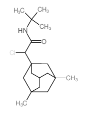 2-chloro-2-(3,5-dimethyl-1-adamantyl)-N-tert-butyl-acetamide结构式
