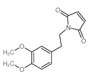 1-[2-(3,4-二甲氧基-苯基)-乙基]-吡咯-2,5-二酮结构式