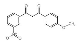 1,3-Propanedione,1-(4-methoxyphenyl)-3-(3-nitrophenyl)-结构式