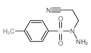 Benzenesulfonic acid, 4-methyl-, 1- (2-cyanoethyl)hydrazide结构式