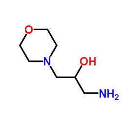 1-氨基-3-(吗啉-4-基)丙-2-醇结构式