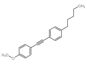 1-(4-甲氧基苯基)乙炔基-4-正戊苯结构式