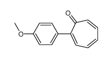 2-(4-methoxyphenyl)cyclohepta-2,4,6-trien-1-one结构式
