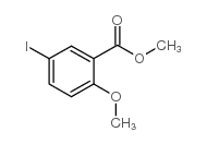 5-碘-2-甲氧基苯甲酸甲酯结构式