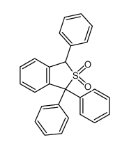 2,2-dioxo-1,1,3-triphenyl-1,3-dihydro-2λ6-benzo[c]thiophene结构式