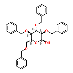 2,3,4,6-Tetra-O-benzyl-D-glucopyranose Structure