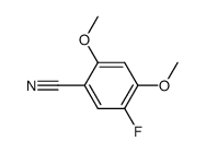 5-fluoro-2,4-dimethoxy-benzonitrile结构式