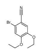 2-溴-4,5-二乙氧基苯甲腈结构式