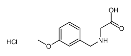 2-[(3-methoxyphenyl)methylamino]acetic acid,hydrochloride Structure