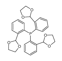 tris-[2-(1,3-dioxolan-2-yl)phenyl]phosphine Structure