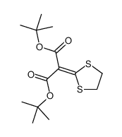 ditert-butyl 2-(1,3-dithiolan-2-ylidene)propanedioate Structure