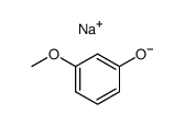 sodium 3-methoxyphenolate Structure