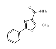 5-甲基-2-苯基噁唑-4-甲酰胺结构式