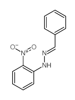 Benzaldehyde, (2-nitrophenyl)hydrazone Structure