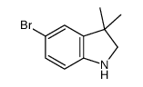 5-Bromo-3,3-dimethylindoline结构式