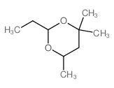 2-ethyl-4,4,6-trimethyl-1,3-dioxane结构式