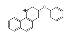 3-phenoxy-1,2,3,4-tetrahydrobenzo[h]quinoline结构式