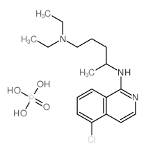 4-N-(5-chloroisoquinolin-1-yl)-1-N,1-N-diethylpentane-1,4-diamine,phosphoric acid Structure
