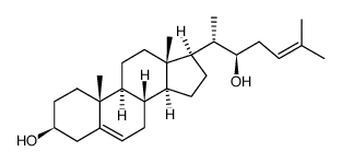 22(R)-hydroxydesmosterol structure