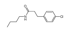 N-Butyl-4-chlorobenzenepropanamide结构式