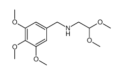 2,2-dimethoxy-N-(3,4,5-trimethoxybenzyl)ethan-1-amine结构式