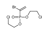 1-[bis(2-chloroethoxy)phosphoryl]-1-bromoethene结构式