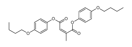bis(4-butoxyphenyl) 2-methylbut-2-enedioate Structure