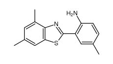 2-(4,6-dimethyl-benzothiazol-2-yl)-4-methyl-aniline结构式