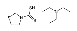 N,N-diethylethanamine,1,3-thiazolidine-3-carbodithioic acid结构式