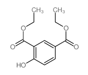 1, 3-Benzenedicarboxylic acid, 4-hydroxy-, diethyl ester结构式