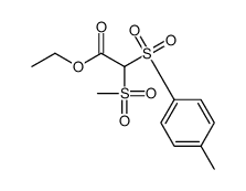 ethyl 2-(4-methylphenyl)sulfonyl-2-methylsulfonylacetate Structure