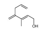 3-methyl-4-methylidenehepta-2,6-dien-1-ol结构式