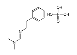 N,N-dimethyl-N'-(2-phenylethyl)methanimidamide,phosphoric acid Structure