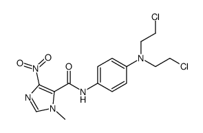 N-[4-[bis(2-chloroethyl)amino]phenyl]-3-methyl-5-nitroimidazole-4-carboxamide Structure