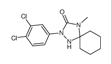 2-(3,4-dichlorophenyl)-4-methyl-1,2,4-triazaspiro[4.5]decan-3-one结构式