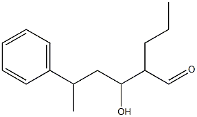 β-Hydroxy-δ-methyl-α-propylbenzenepentanal Structure