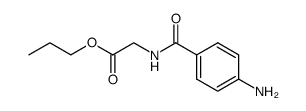 (4-Amino-benzoylamino)-acetic acid propyl ester Structure