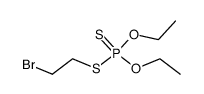 O,O-diethyl S-(2-bromoethyl)dithiophosphonate Structure