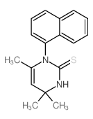 1-(alpha-Naphthyl)-2-thio-4,4,6-trimethyl dihydropyrimidine结构式