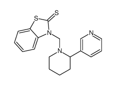 3-[(2-pyridin-3-ylpiperidin-1-yl)methyl]-1,3-benzothiazole-2-thione Structure