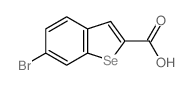 Benzo[b]selenophene-2-carboxylicacid, 6-bromo- Structure