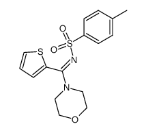 4-[N-(toluene-4-sulfonyl)-thiophene-2-carboximidoyl]-morpholine Structure