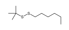 1-(tert-butyldisulfanyl)hexane结构式