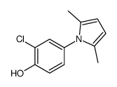 2-CHLORO-4-(2,5-DIMETHYL-1H-PYRROL-1-YL)BENZENOL结构式