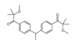 2-methoxy-1-[4-[1-[4-(2-methoxy-2-methylpropanoyl)phenyl]ethyl]phenyl]-2-methylpropan-1-one结构式