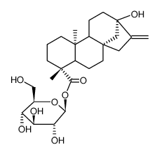 steviol 19β-glucopyranosyl ester结构式