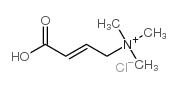 3-羧基-N,N,N-三甲基-2-丙烯-1-氯化铵结构式