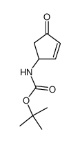 N-(4-氧代环戊-2-烯-1-基)氨基甲酸叔丁酯结构式