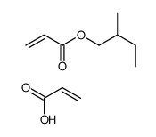 2-methylbutyl prop-2-enoate,prop-2-enoic acid Structure