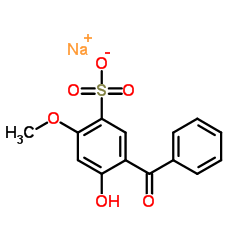 2-羟基-4-甲氧基二苯甲酮-5-磺酸钠结构式